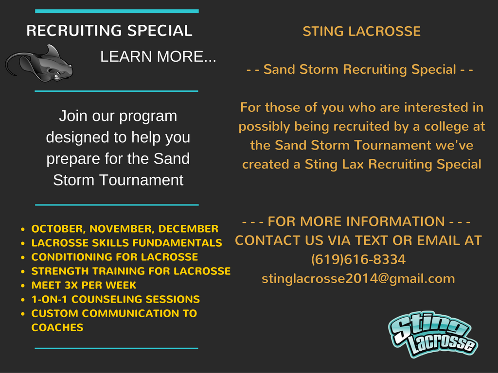 Sting Lacrosse Recruiting Special v2